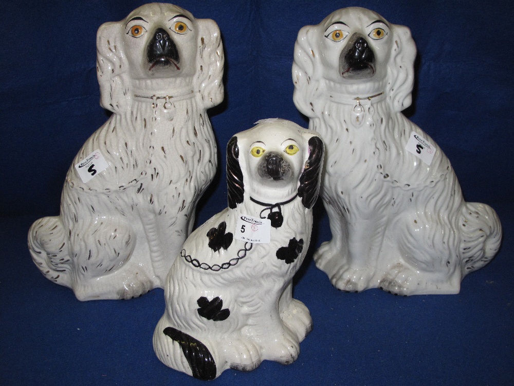 Pair of 19th century Staffordshire potte