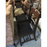 Six assorted chairs to include Victorian