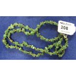 Chinese jade necklace.