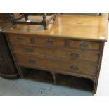 Early 20th century mahogany chest of thr