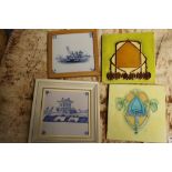 Collection of eight Minton art nouveau s