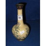 Oriental cloisonnie baluster shaped vase