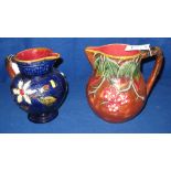 Staffordshire pottery baluster shaped ju