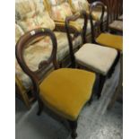 Three similar Victorian mahogany upholst