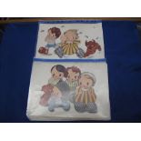 Collection of children's prints depictin