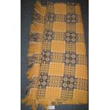 Welsh geometric yellow ground carthen.  CONDITION REPORT; Appears in good condition overall.