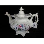 19th century Welsh pottery teapot and co