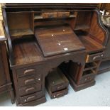 Early 20th century teak or mahogany s-ro