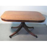 EARLY 19TH CENTURY PLUM PUDDING MAHOGANY