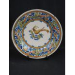 CONTINENTAL POTTERY TIN GLAZED CHARGER d