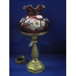 Brass table lamp in 19th century style w