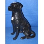 Royal Doulton china large fireside seated Labrador. Printed and impressed number 2314.  CONDITION