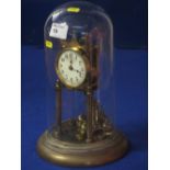 Early 20th Century brass, 100 day, perpetual motion dome clock.