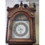 19th CENTURY MAHOGANY CASED 8 DAY LONG CASED CLOCK BY ROBERT CAIHILL of WELLINGTON, the imposing