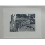 ELERI MILLS (20th/21st Century Welsh). " Gorffenaf 2000". Limited edition aquatint etching