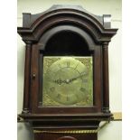 18th CENTURY BRASS FACED 30 HOUR CLOCK MOVEMENT BY BENET [sic] EDWARDS OF DEREHAM, within a later