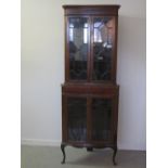 EDWARDIAN INLAID MAHOGANY TWO STAGE STAN