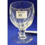 Thomas Webb glass rummer/wine glass.