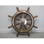 20th CENTURY NAVAL EIGHT SPOKE, BRASS BO