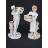 PAIR OF ROYAL WORCESTER PORCELAIN FIGURE