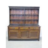 EARLY 19th CENTURY WELSH OAK DRESSER, ha