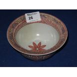 Chinese porcelain bowl with everted rim,