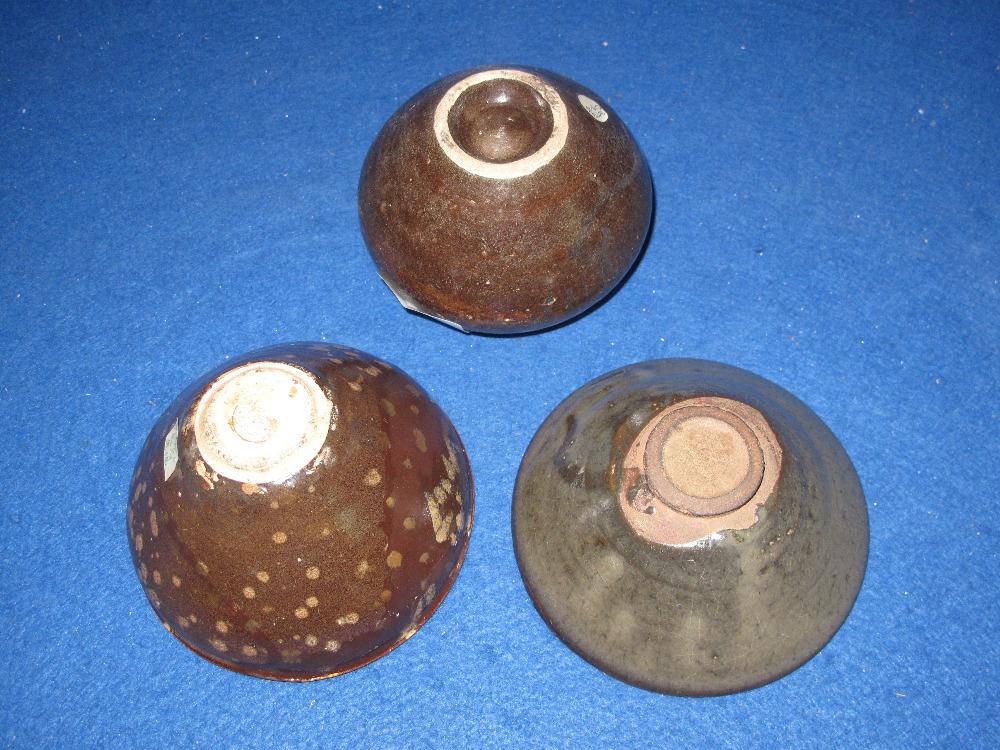Three items of provincial Chinese Stoneware pottery to include baluster shaped jar and two conical - Image 2 of 2