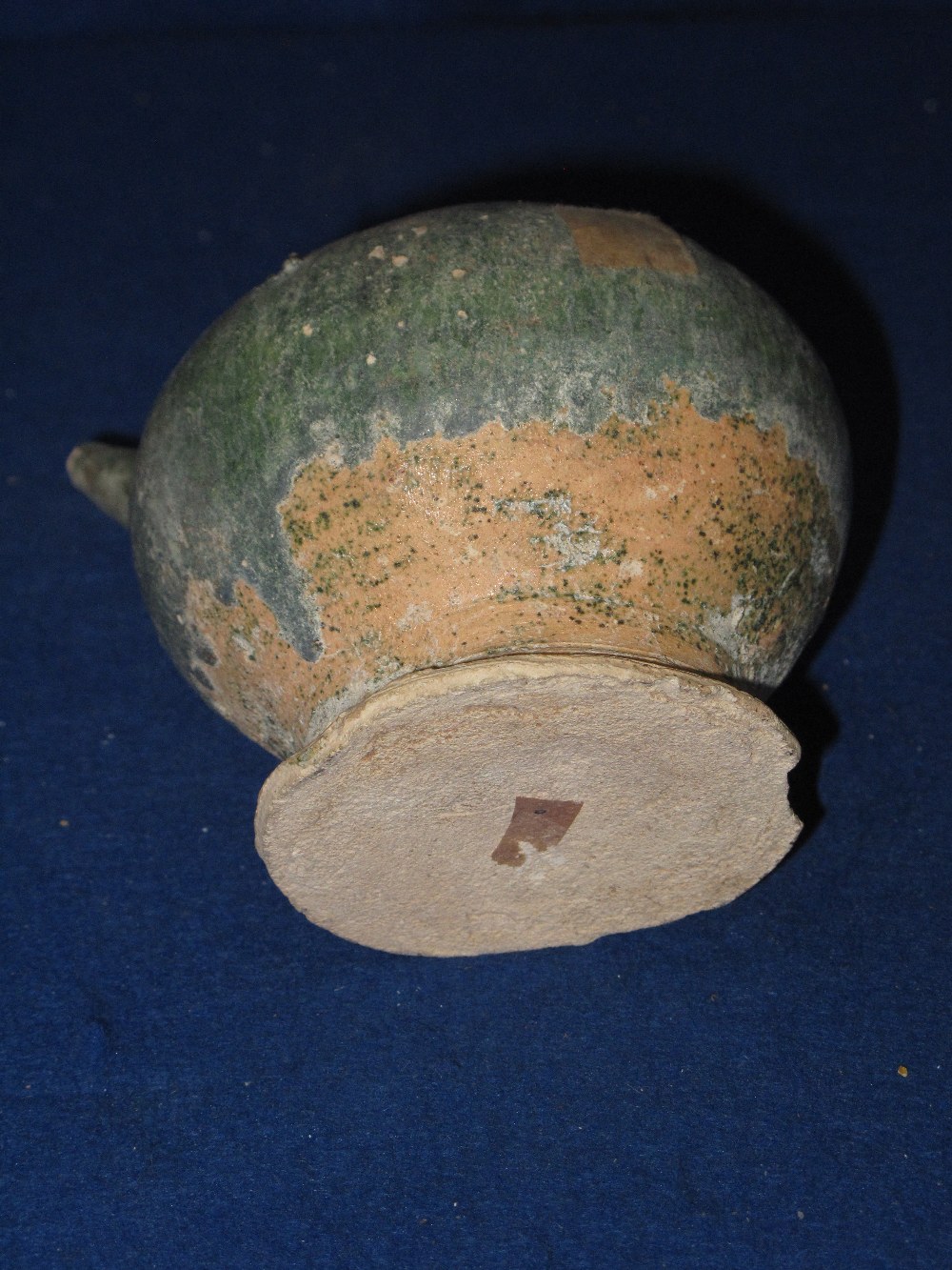Early Chinese provincial baluster shaped pottery rice wine pot. CONDITION REPORT: Significant - Image 2 of 2