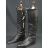 Pair of all leather hunting boots, leath