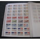 Two stockbooks of Commonwealth and foreign stamps including Australia, New Zealand and USA.  100's.