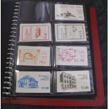 Channel Is & Isle of Man selection of various booklets in two red SG booklet albums.