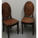 PAIR OF LATE 18TH CENTURY MAHOGANY OVAL,