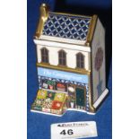 Royal Crown Derby bone china building "The Green Grocer".  Printed marks and original box.