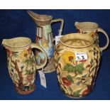 A group of H J Wood and Company "Indian Tree" design items to include a pair of jugs and a