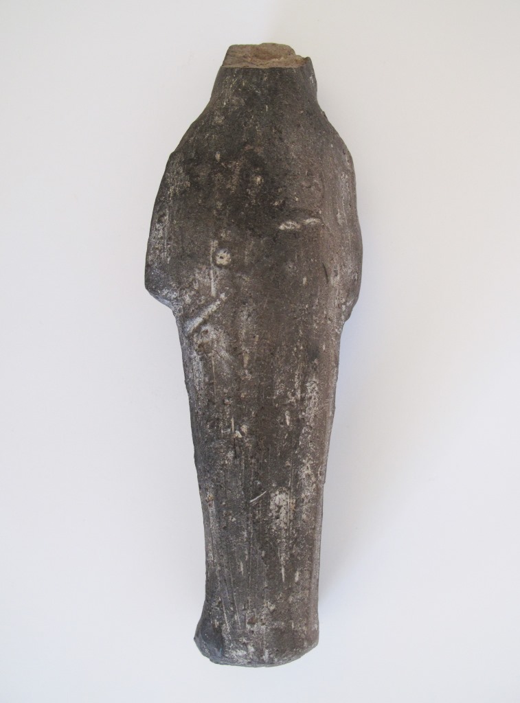 An Egyptian grey ceramic shabti - figure of a mummy. A shabti is a small human figure representing a - Image 2 of 7