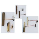 Six brass and aluminium wall fittings for paintings.
Reserve:€100.