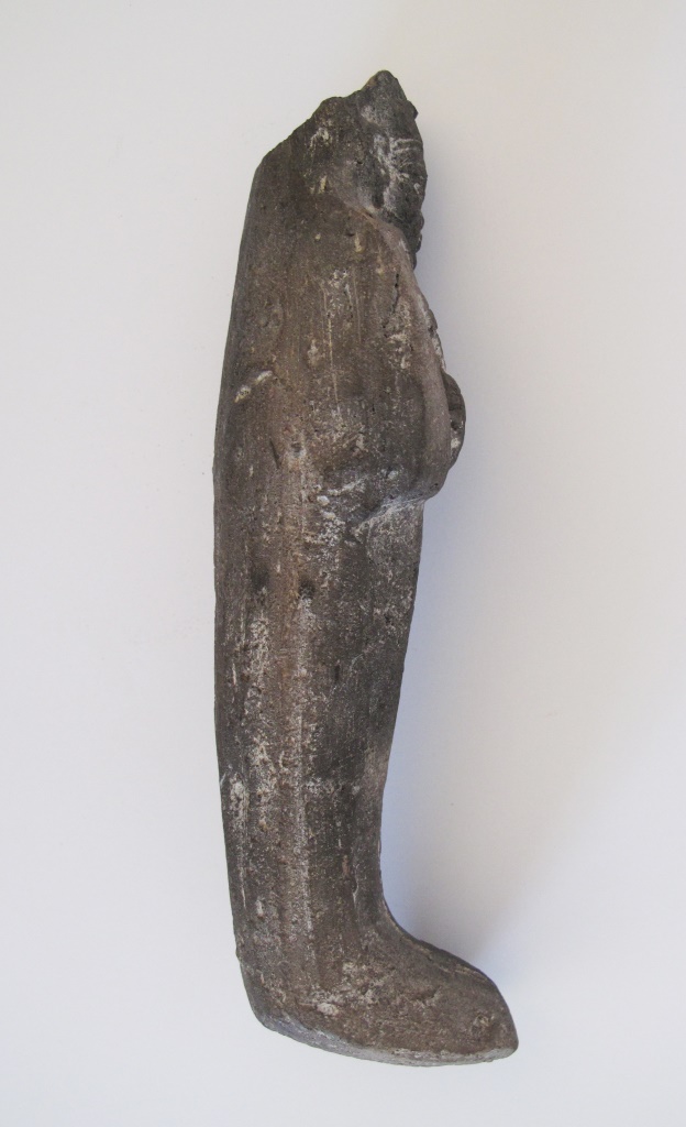 An Egyptian grey ceramic shabti - figure of a mummy. A shabti is a small human figure representing a - Image 5 of 7