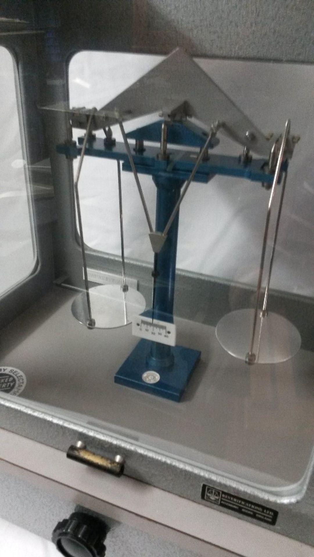 Set of precision scales in a wooden Display Case as pictured - Image 2 of 3