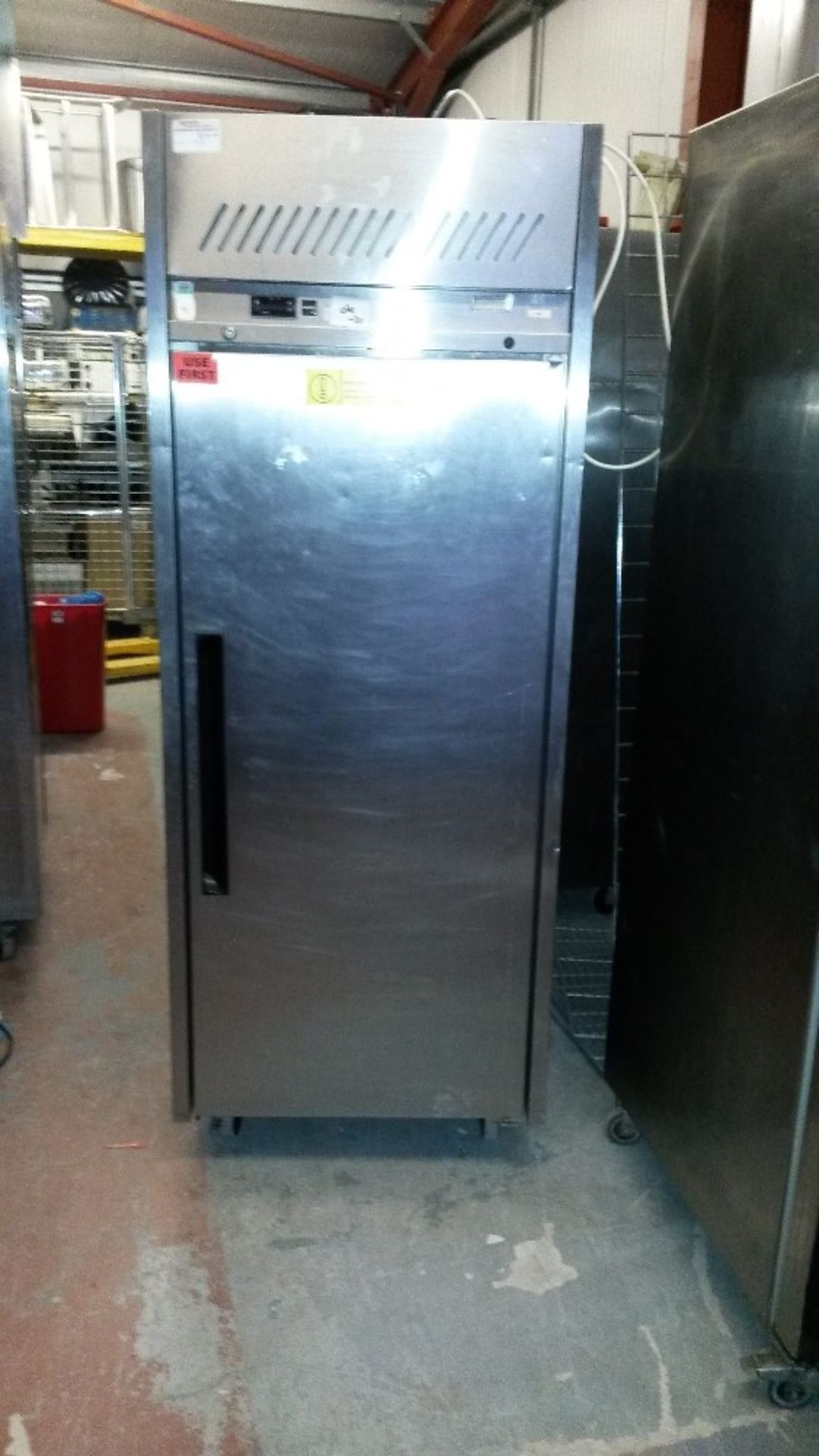 Williams Single door upright fridge, in working order with 3 shelves