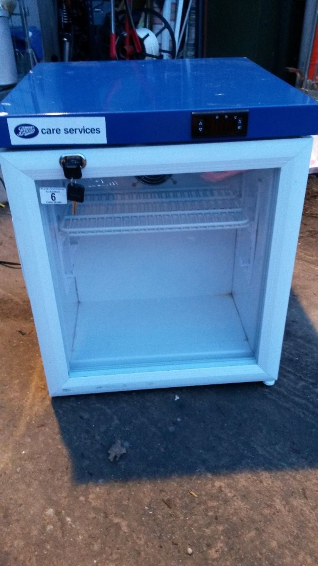 Boots Mini Fridge with glass door