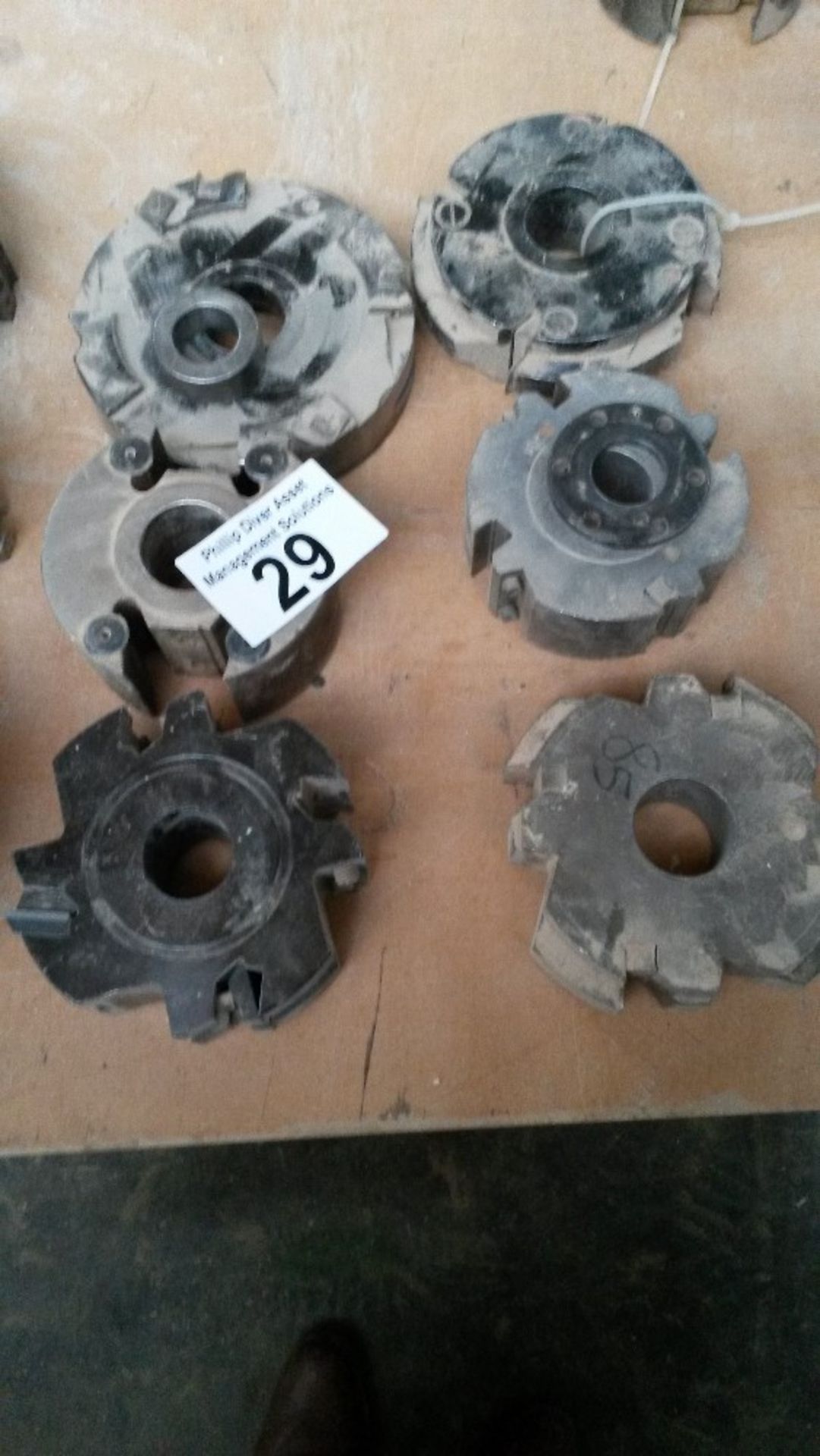 6x spindle  molding attachments , as found