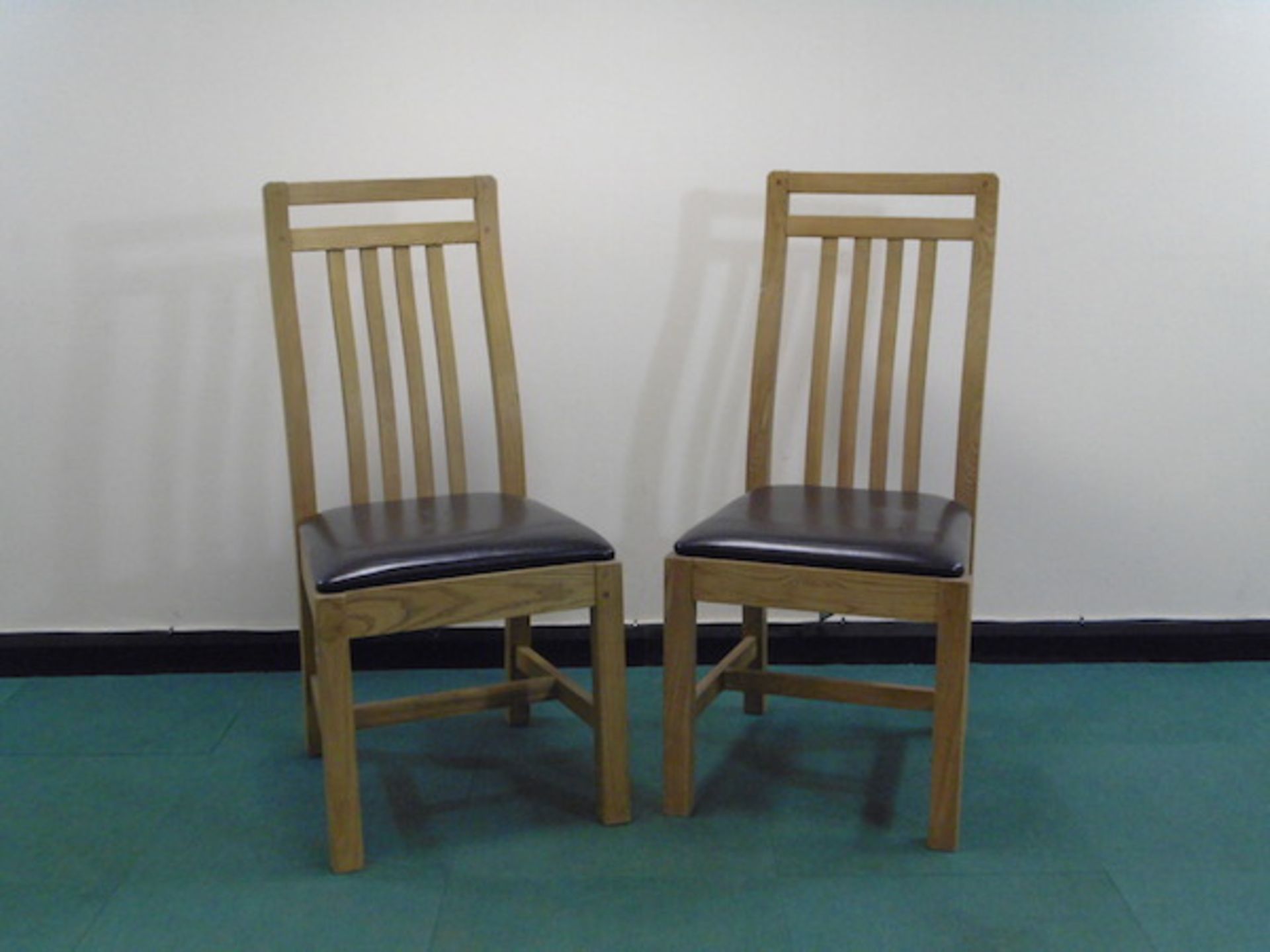 X 2 Wooden Dining Chairs