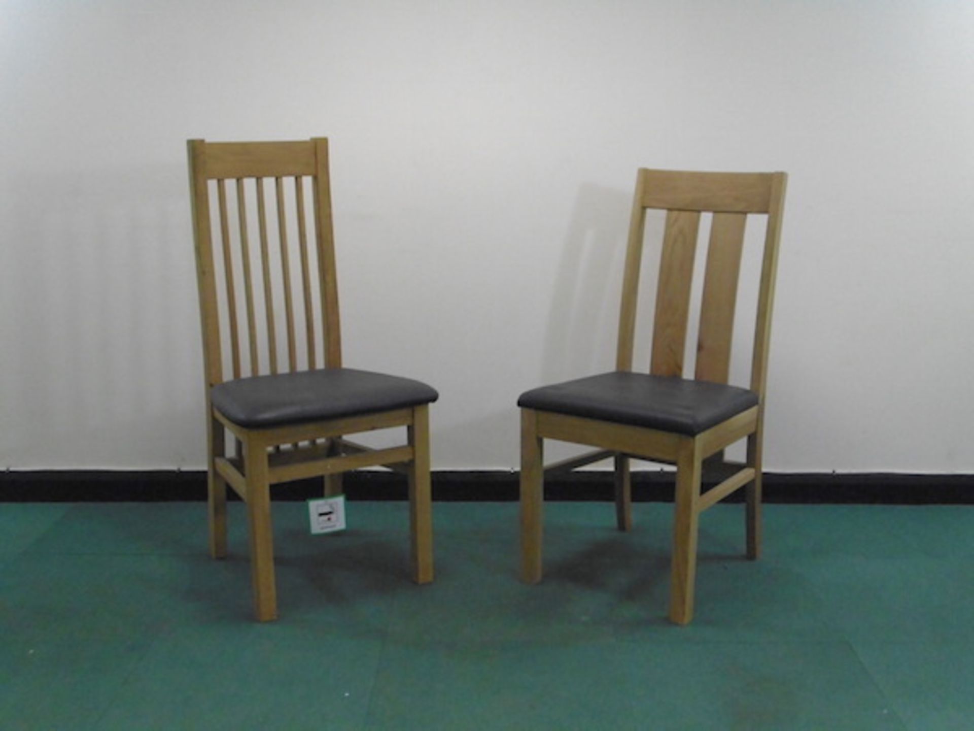 X 2 Wooden Dining Chairs