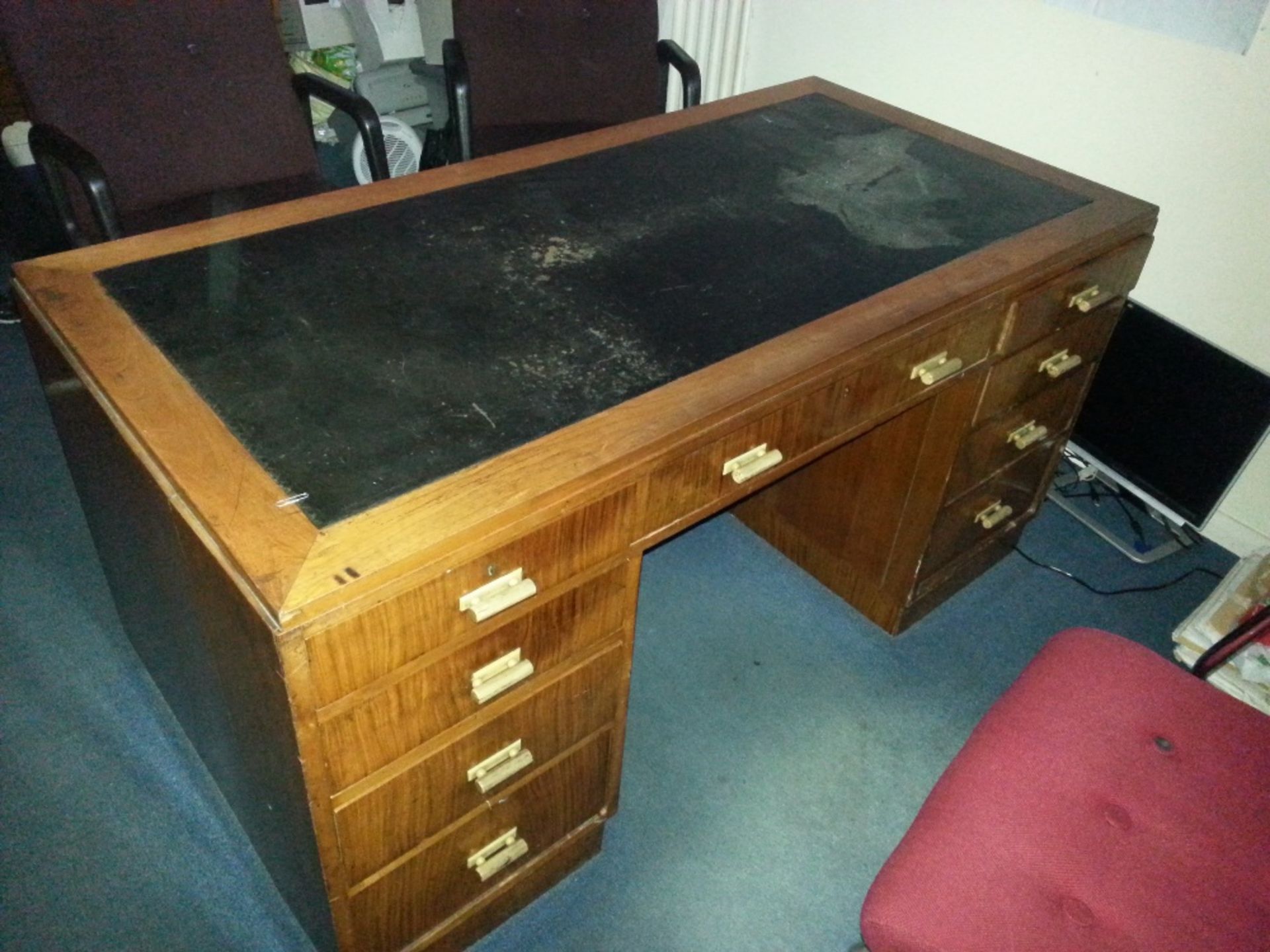 Great piece - Vintage Directors Desk, real solid item, looks great but with refurbishment could look