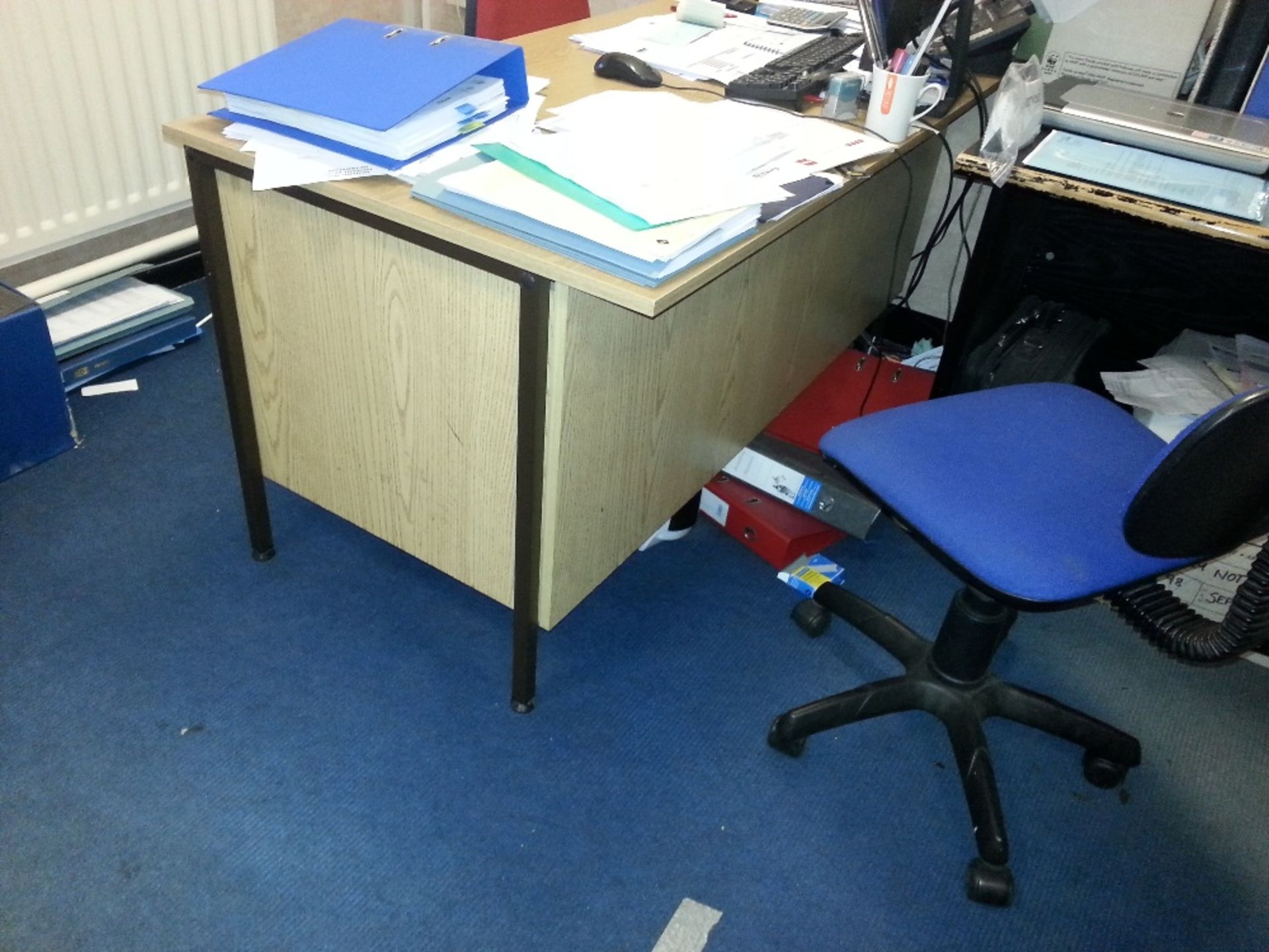 large selection of office furniture, desks, chairs, pedestal units etc, no it equipment is included. - Image 9 of 14