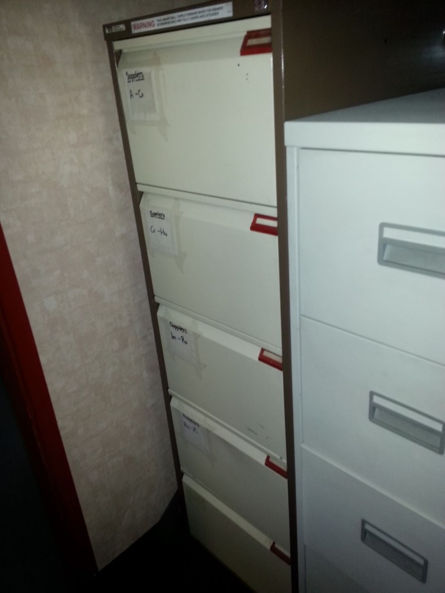 5 drawer metal filing cabinet Located in Gateshead Tyne and Wear collection Friday 24th till