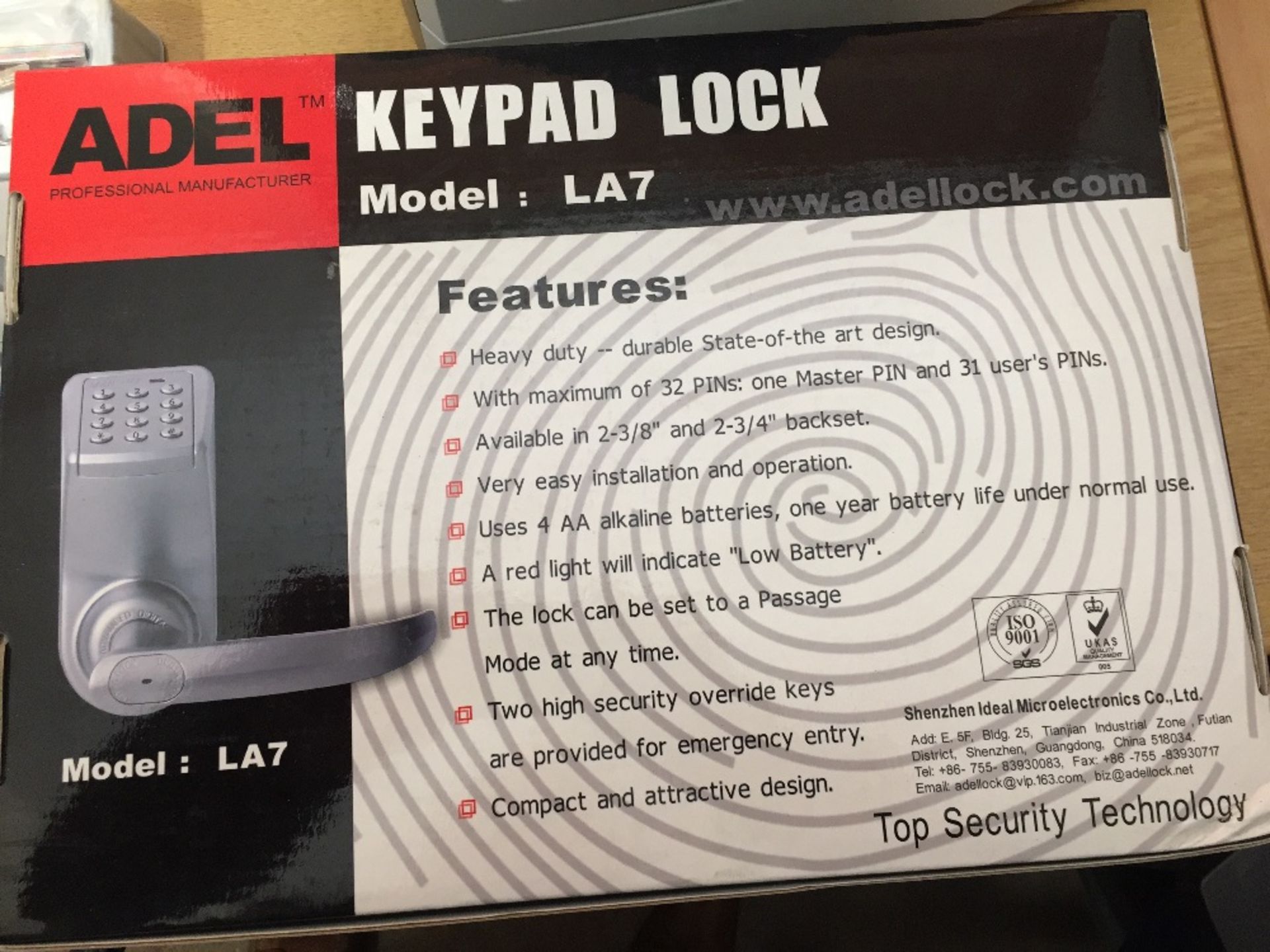 Adel Key pad Lock Model La7 Located in Cheltenham
