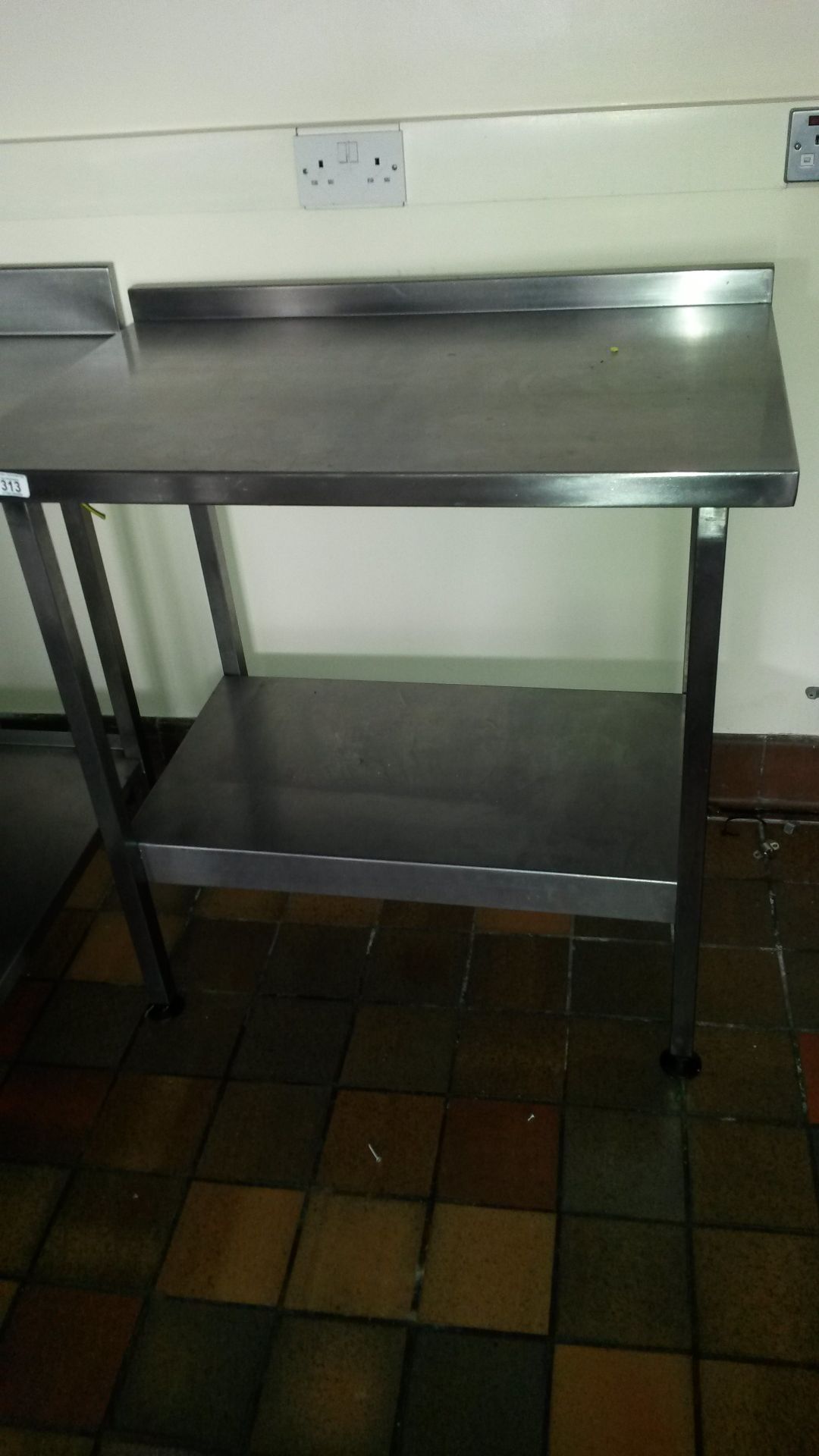 stainless steel wall table 900x6000x890mm
