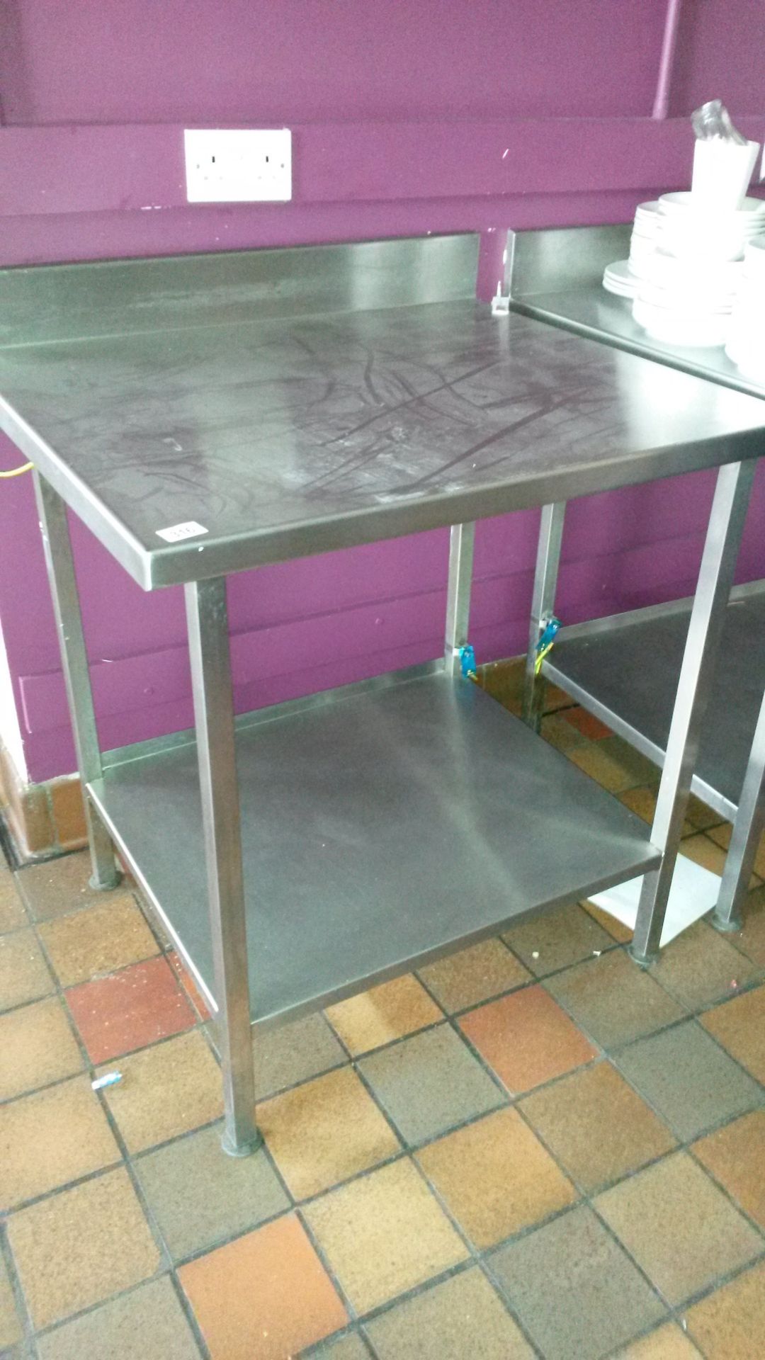 stainless steel wall table 800x700x900mm