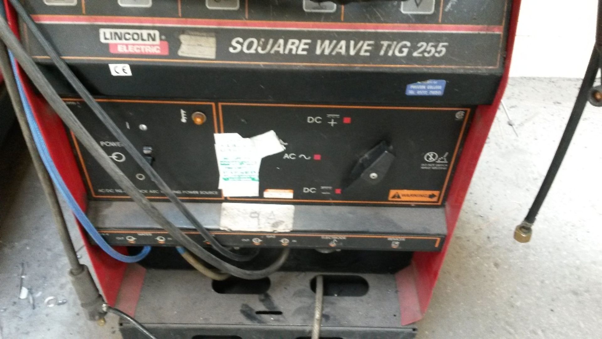 Lincoln 3 Phase electric Square Wave Tig Welder 255, has been used till last week complete with - Image 3 of 4